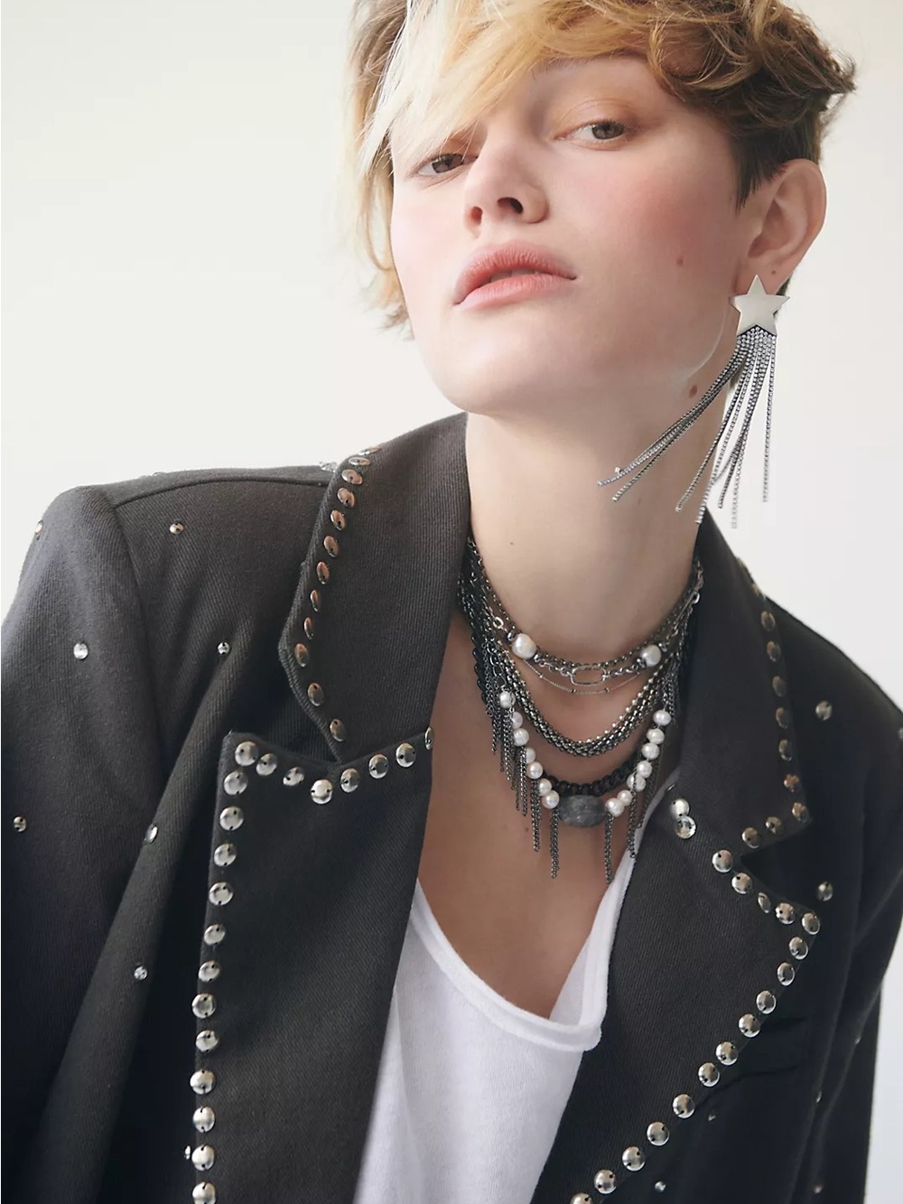 Free People Jeanie Pearl Layered Choker - Picture 3 of 3